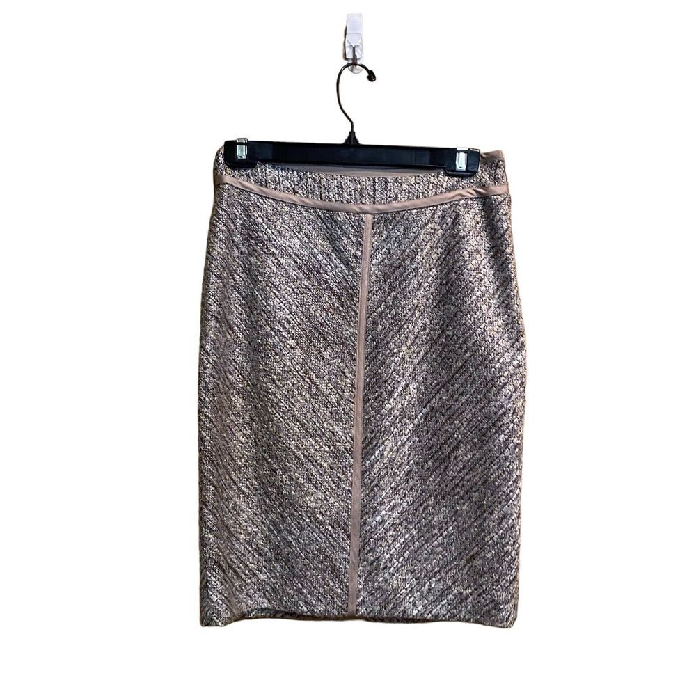 WHITE HOUSE BLACK MARKET 70% Acrylic‎ Thick Pencil Skirt Shimmer Size 4